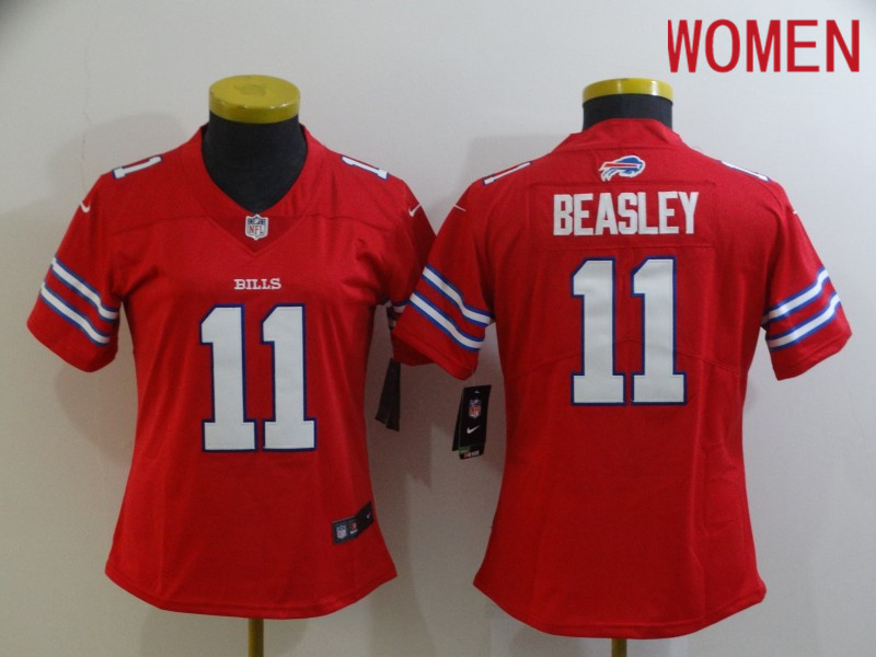 Cheap Women Buffalo Bills 11 Beasley Red Nike Limited Vapor Untouchable NFL Jerseys